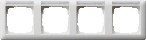 GIRA Cov Fr  4-G Horiz  In Sp  Standard 55 P White M