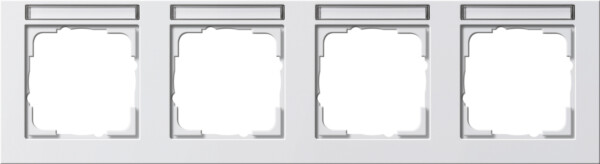 GIRA Cov Fr  4-G Horiz  In Sp  Gira E2 P White