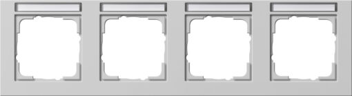 GIRA Cov Fr  4-G Horiz  In Sp  Gira E2 Grey M
