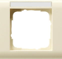GIRA Cov Fr  5-G Horiz  In Sp  System 55 Cr White