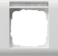 GIRA Cov Fr  5-G Horiz  In Sp  System 55 P White