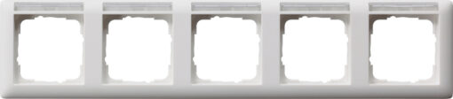 GIRA Cov Fr  5-G Horiz  In Sp  Standard 55 P White M