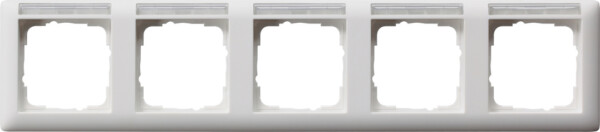 GIRA Cov Fr  5-G Horiz  In Sp  Standard 55 P White M