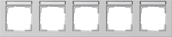 GIRA Cov Fr  5-G Horiz  In Sp  Gira E2 Grey M