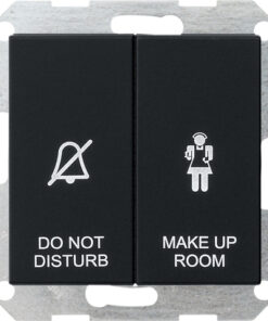 GIRA Rocker Sw  Hotel Room Status Displ  System 55 Black M