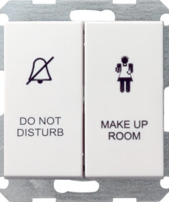 GIRA Rocker Sw  Hotel Room Status Displ  System 55 P White M