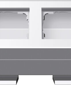 GIRA Profile 2-G Angl Mount Brack  Profile 55 Alum P White(Lac )