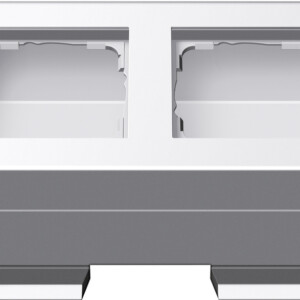GIRA Profile 2-G Angl Mount Brack  Profile 55 Alum P White(Lac )