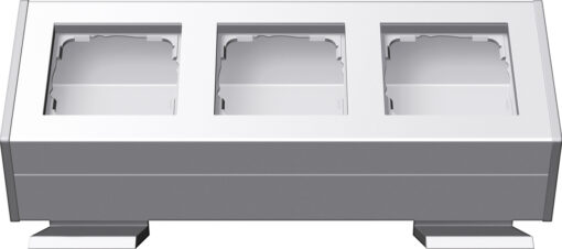 GIRA Profile 3-G Angl Mount Brack  Profile 55 Alum P White(Lac )