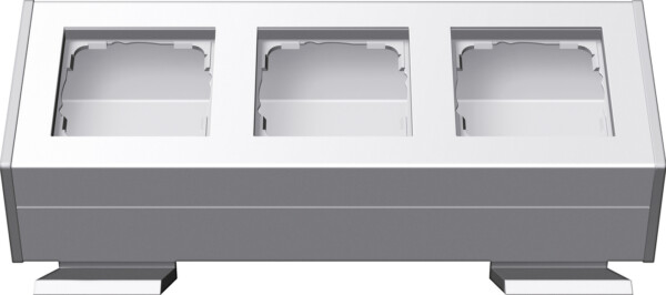 GIRA Profile 3-G Angl Mount Brack  Profile 55 Alum P White(Lac )