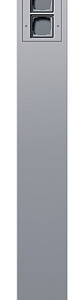 GIRA En Prof  Light El  + 3X Empty U  1600 Mm Gira Energy Profile C Alum