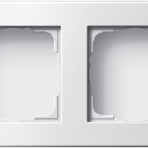 GIRA Profile 2-G Vert  + Horiz  Profile 55 Alum P White(Lac )
