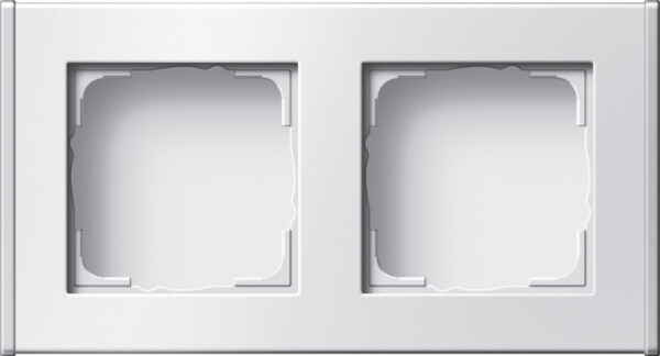 GIRA Profile 2-G Vert  + Horiz  Profile 55 Alum P White(Lac )