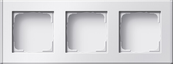 GIRA Profile 3-G Vert  + Horiz  Profile 55 Alum P White(Lac )