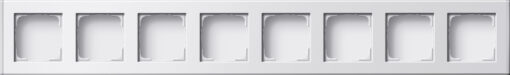 GIRA Profile 8-G Vert  + Horiz  Profile 55 Alum P White(Lac )