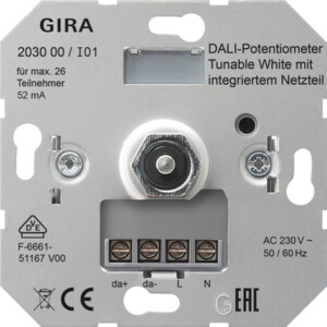 GIRA Dali Potentiom  Tunable Wh Psu Insert
