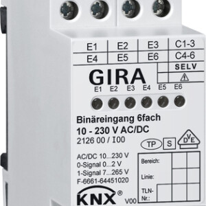 GIRA Bin Input 6-G 10 - 230 V Ac/Dc Knx Dra