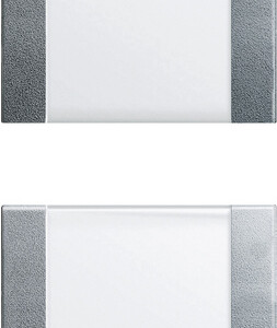 GIRA Rocker Set 2-G In Sp  System 55 Clear/C Alum