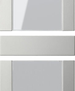 GIRA Rocker Set 2-G In Sp  System 55 Clear/Stainl Steel