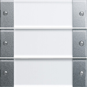 GIRA Rocker Set 3-G In Sp  System 55 Clear/C Alum