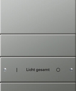GIRA Rocker Set 4-G (1+3) Inscr  System 55 Stainl Steel