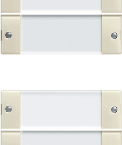 GIRA Rocker Set 6-G (3+3) In Sp  System 55 Clear/Cr White