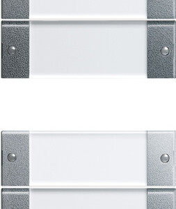 GIRA Rocker Set 6-G (3+3) In Sp  System 55 Clear/C Alum