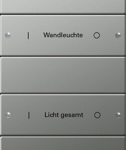 GIRA Rocker Set 5-G Plus (2+3) Inscr  System 55 Stainl Steel