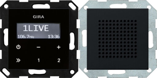 GIRA Rds Fm Radio Speaker System 55 Black M