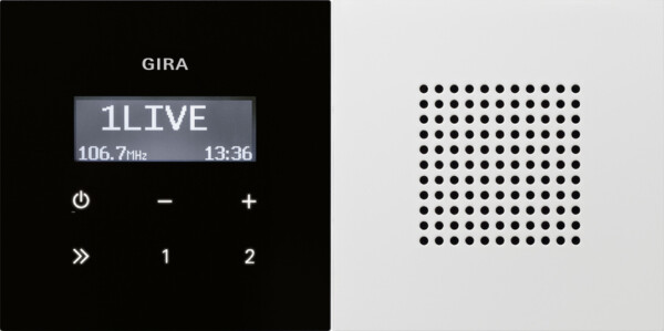 GIRA Rds Fm Radio Speaker Gira F100 P White