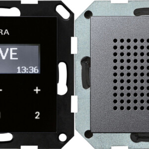 GIRA Rds Fm Radio Speaker System 55 Anthra