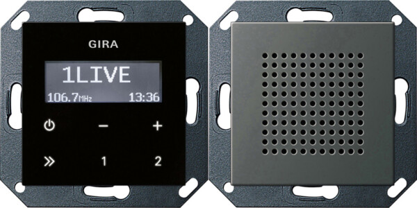 GIRA Rds Fm Radio Speaker System 55 Stainl Steel