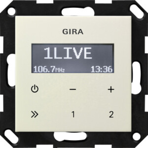 GIRA Rds Fm Radio W/O Speaker System 55 Cr White