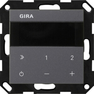 GIRA Ip Flush-M  Radio System 55 Anthra
