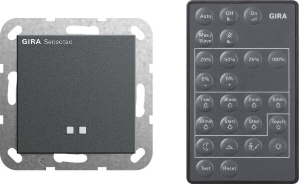 GIRA Sensotec + Remote Ctrl  System 55 Anthra