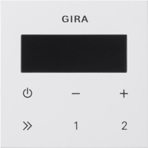 GIRA Op Top Rds Fm Radio System 55 P White