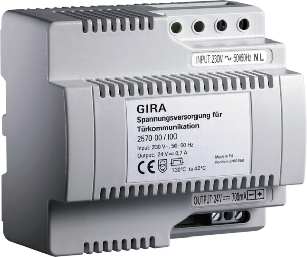 GIRA Pow Supply Dc 24 V 700 Ma Dra Electronics
