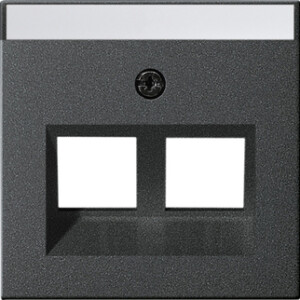 GIRA Cov  30° + In Sp  F  Sup Ring Mj 2-G System 55 Anthra