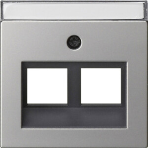 GIRA Cov  30° + In Sp  F  Sup Ring Mj 2-G System 55 Stainl Steel