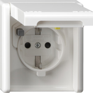 GIRA Rcd-Prot Sock  30 Ma Sh + Cov Unit Wp Flush-Mounted P White