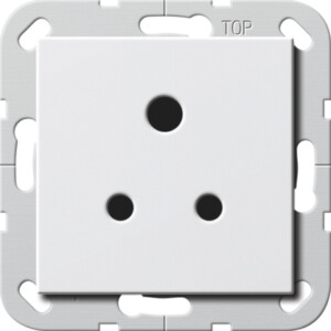 GIRA Sock  Bs Round Pin 5 A Sh System 55 P White