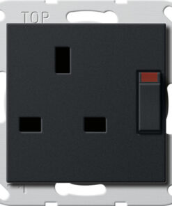 GIRA Sock  Bs 13 A Switched + Sh System 55 Black M