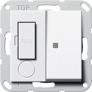 GIRA Fused Spur Bs 13 A Switched + Ctrl L  System 55 P White