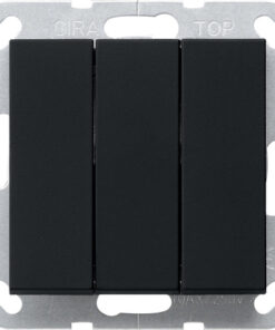 GIRA Rocker Sw  Bs 3-G Off/2-Way System 55 Black M
