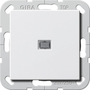 GIRA Rocker Ind Sw  Bs 20 Ax Cb 2-P System 55 P White