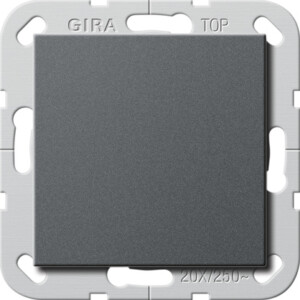 GIRA Rocker Sw  Bs 20 Ax Cb 2-P System 55 Anthra
