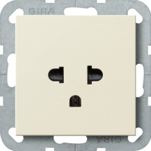 GIRA Sock  Prot  Euro-Us 16 A System 55 Cr White