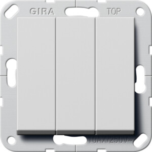 GIRA Rocker Btn Bs 3-G No Con  System 55 Grey M