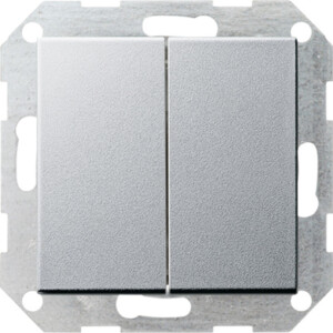GIRA Pb Sw  2-Way 2-G Upright System 55 C Alum