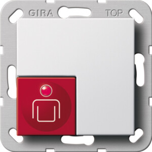 GIRA Call Btn System 55 P White